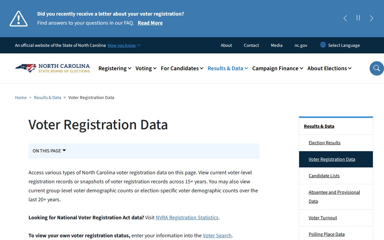 Greenville resident lookup source for voter registration data files